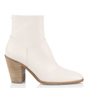 Rag & Bone Axel Square-Toe Leather Ankle Boots